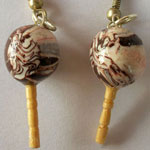 Chocolate lollipop earring - cod#AB-B13