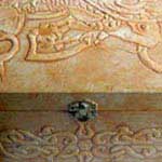 Decorazioni a rilievo su legno - Carpa giapponese - cod#PL-C1