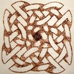 Pirografia artistica - decorazione su legno - cod#PL-B11
