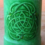 Triskell celtico su porta penne in legno decorato - cod#PL-E5