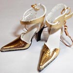 Sensuale sandalo decolleté color oro - cod#IO-C1
